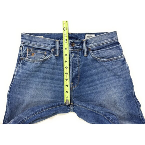 Todd Snyder Selvedge Straight Leg Jeans 12.5oz Cotton Distressed Denim Sz 30x29 - Picture 9 of 12